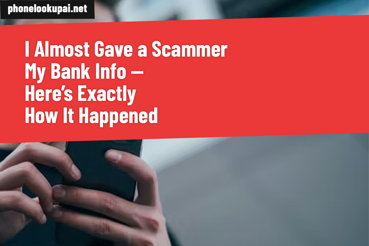 I Almost Gave a Scammer My Bank Info — Here’s Exactly How It Happened