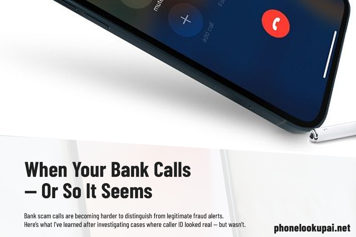 When Your Bank Calls — Or So It Seems