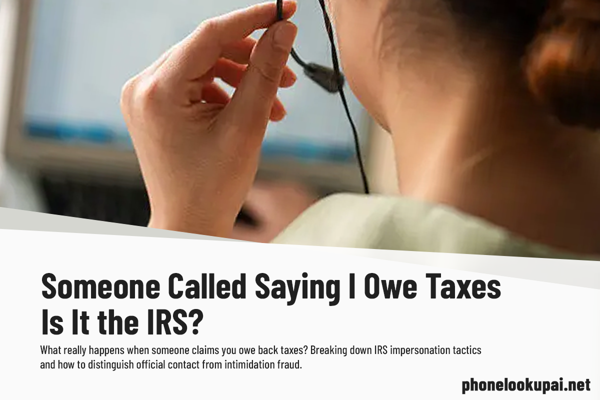 Someone Called Saying I Owe Taxes — Is It the IRS?